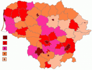 population_density_in_municipalities_of_lithuania
