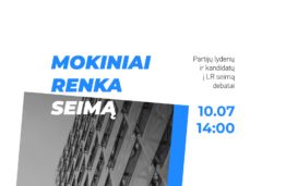 KTU socialinis edukacinis projektas „Mokiniai renka Seimą”