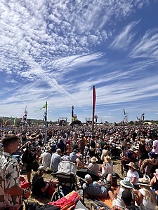 Žmonių minios festivalyje