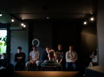 people listening to one person