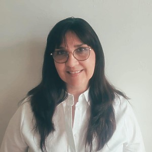 Woman with glasses