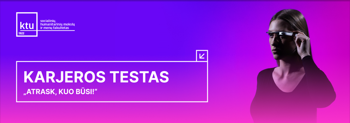 Mergina su inovatyviais akiniais ir tekstas 