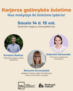 Karjeros galimybės švietime 2