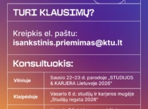 KTU prasideda išankstinis priėmimas – kviečia studijas pasirinkti anksčiau ir Kaune keliauti nemokamai