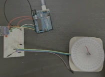 Dalyvių baigiamųjų darbų prototipas – potenciometro panaudojimas matlankyje
